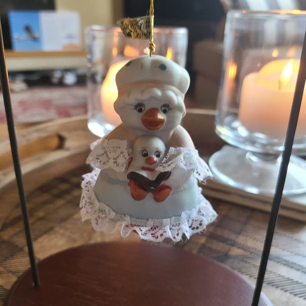 3 Caring Critter Chime Ornaments 1980s